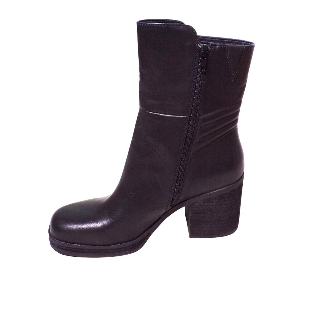 Korks Moergan Block Heel Side Zip Boot 9 Black - image 8
